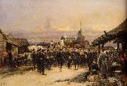 Edouard Detaille, Chorus Of The Fourth Infantry Battalion At Tsarskoe Selo